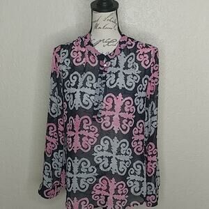 Banana Republic Milly Collection Sheer Top Size 6